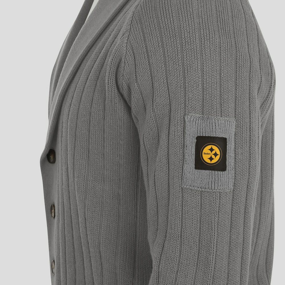 Pittsburgh Steelers J. Palmer The Playmaker Cardigan Raglan Sweater Graphite | NFL