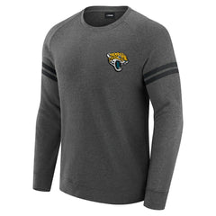 Jacksonville Jaguars J. Palmer Players Lounge Raglan Tri-Blend Sweatshirt Dark Heather Gray | NFL