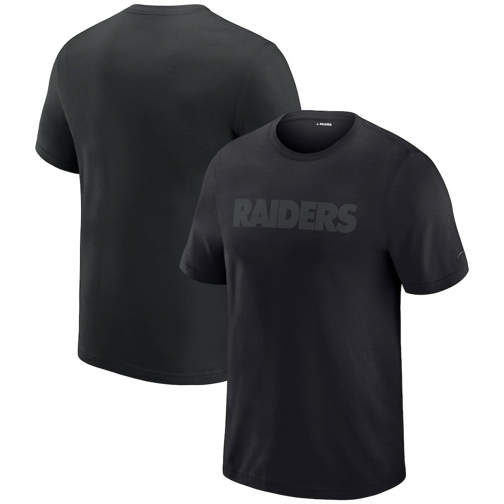 Las Vegas Raiders J. Palmer Play Action Tri-Blend Performance T-Shirt Black | NFL