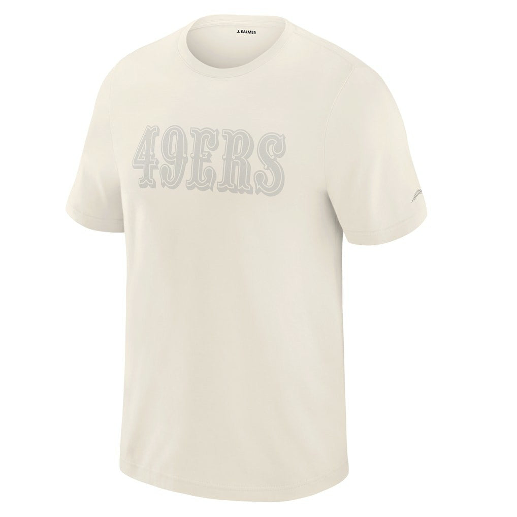 San Francisco 49ers J. Palmer Play Action Tri-Blend Performance T-Shirt Cream | NFL