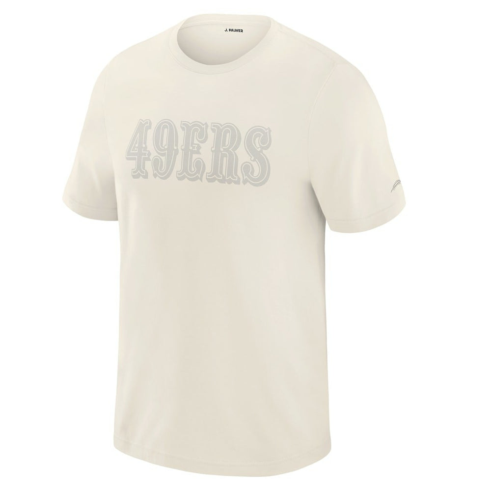 San Francisco 49ers J. Palmer Play Action Tri-Blend Performance T-Shirt Cream | NFL