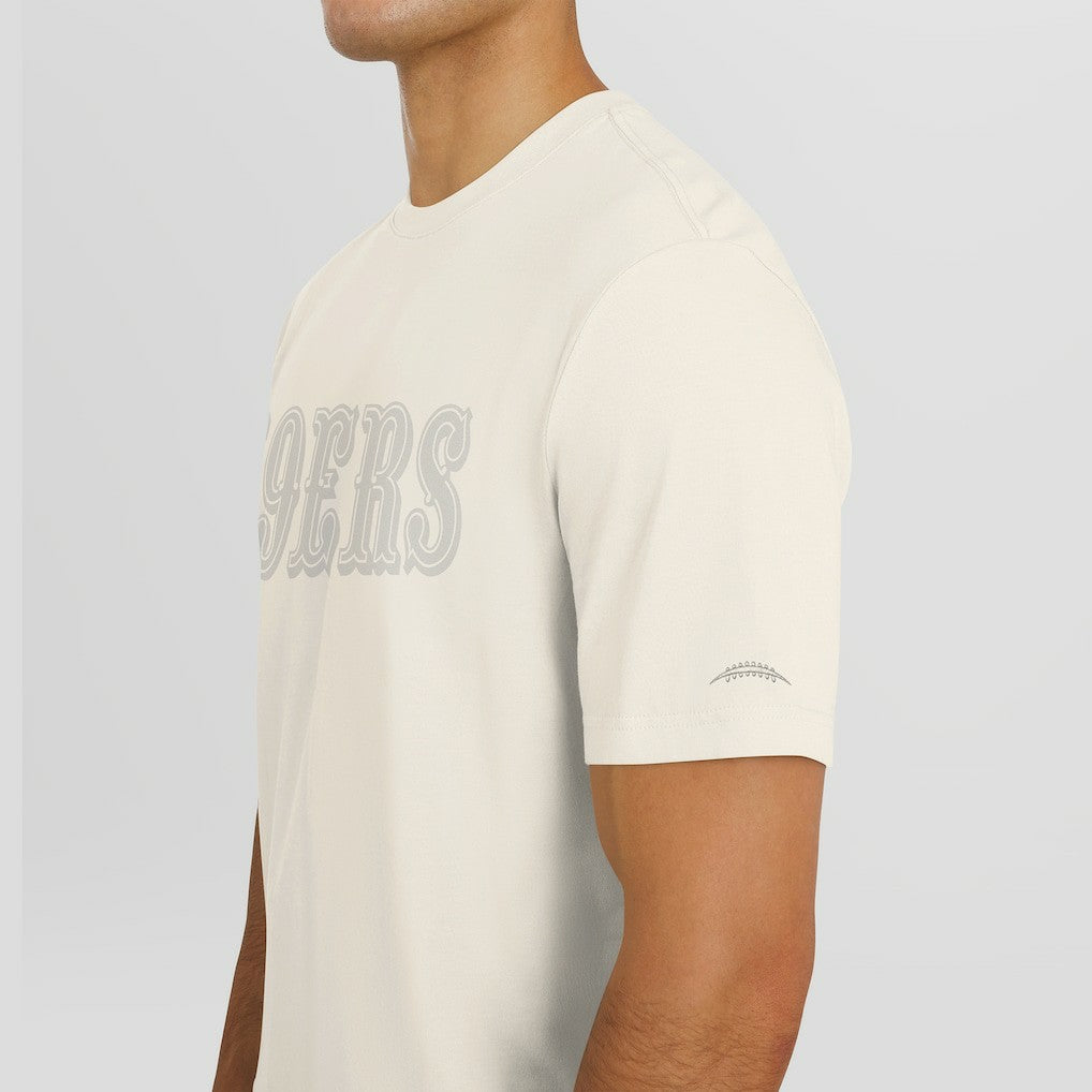 San Francisco 49ers J. Palmer Play Action Tri-Blend Performance T-Shirt Cream | NFL