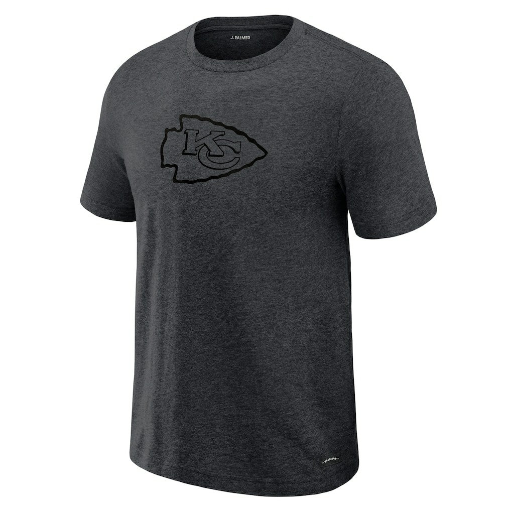 Kansas City Chiefs J. Palmer Players Lounge Tri-Blend T-Shirt Graphite | NFL