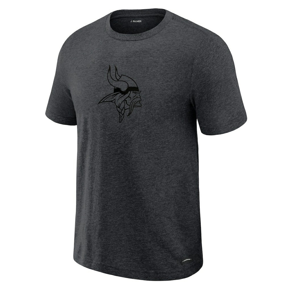 Minnesota Vikings J. Palmer Players Lounge Tri-Blend T-Shirt Graphite | NFL