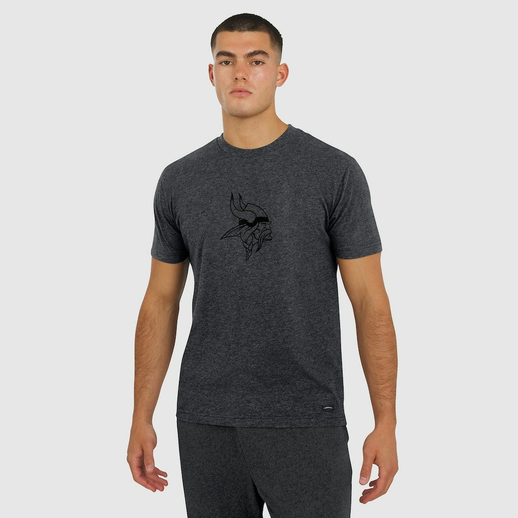 Minnesota Vikings J. Palmer Players Lounge Tri-Blend T-Shirt Graphite | NFL