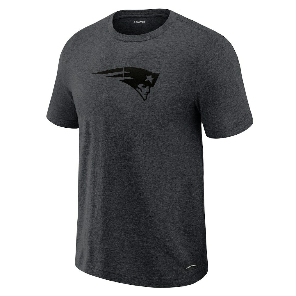 New England Patriots J. Palmer Players Lounge Tri-Blend T-Shirt Graphite | NFL