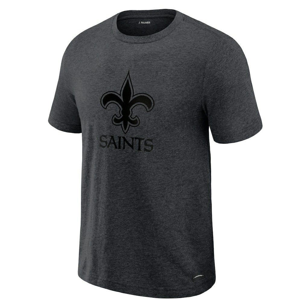 New Orleans Saints J. Palmer Players Lounge Tri-Blend T-Shirt Graphite | NFL