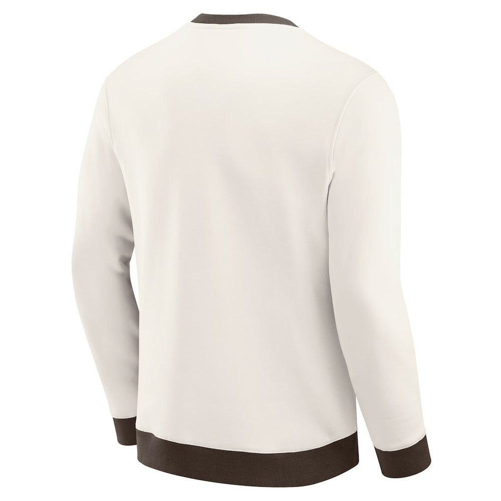 Cleveland Browns Darius Rucker Collection Colorblock Pullover Sweatshirt Cream | Fanatics