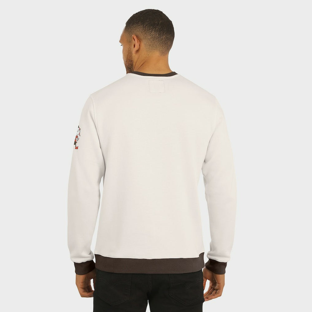 Cleveland Browns Darius Rucker Collection Colorblock Pullover Sweatshirt Cream | Fanatics