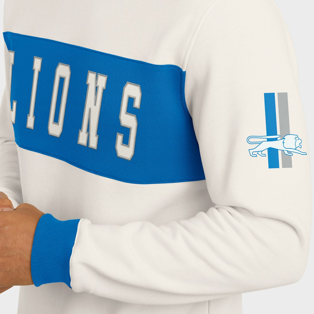 Detroit Lions Darius Rucker Collection Colorblock Pullover Sweatshirt Cream | Fanatics