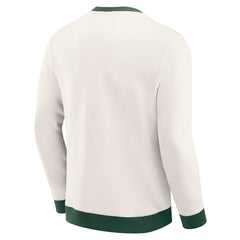 Green Bay Packers Darius Rucker Collection Colorblock Pullover Sweatshirt Cream | Fanatics