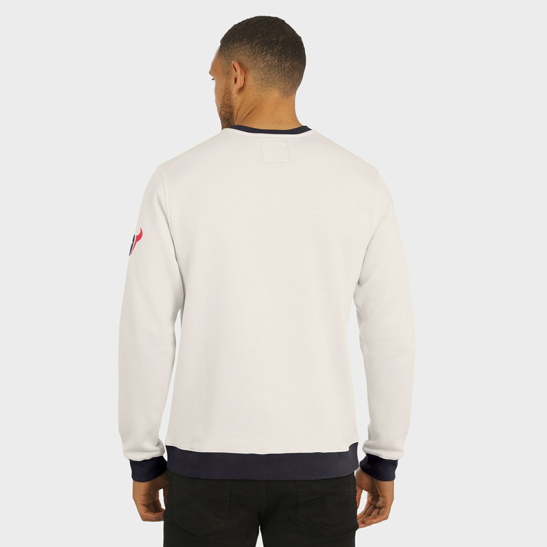 Houston Texans Darius Rucker Collection Colorblock Pullover Sweatshirt Cream | Fanatics