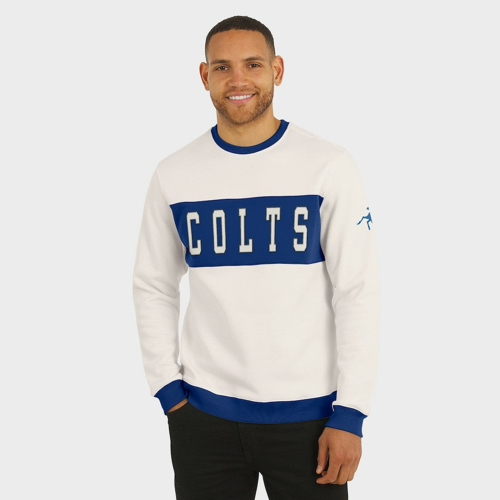 Indianapolis Colts Darius Rucker Collection Colorblock Pullover Sweatshirt Cream | Fanatics