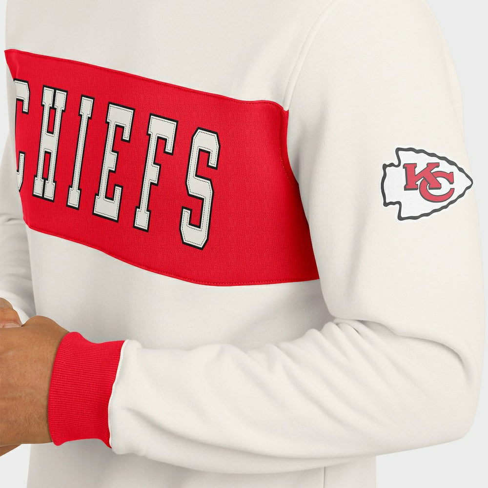 Kansas City Chiefs Darius Rucker Collection Colorblock Pullover Sweatshirt Cream | Fanatics