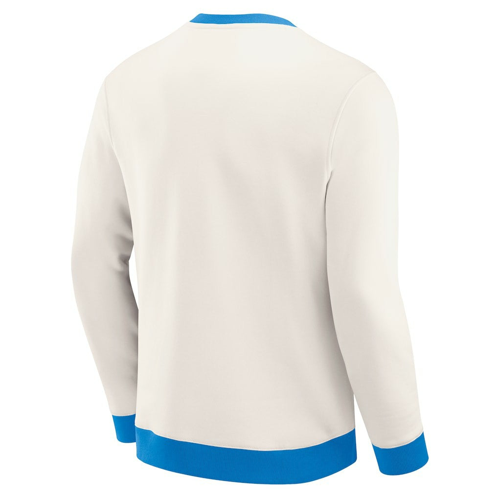 Los Angeles Chargers Darius Rucker Collection Colorblock Pullover Sweatshirt Cream | Fanatics