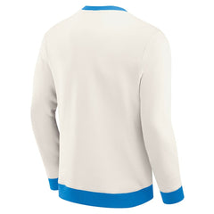 Los Angeles Chargers Darius Rucker Collection Colorblock Pullover Sweatshirt Cream | Fanatics