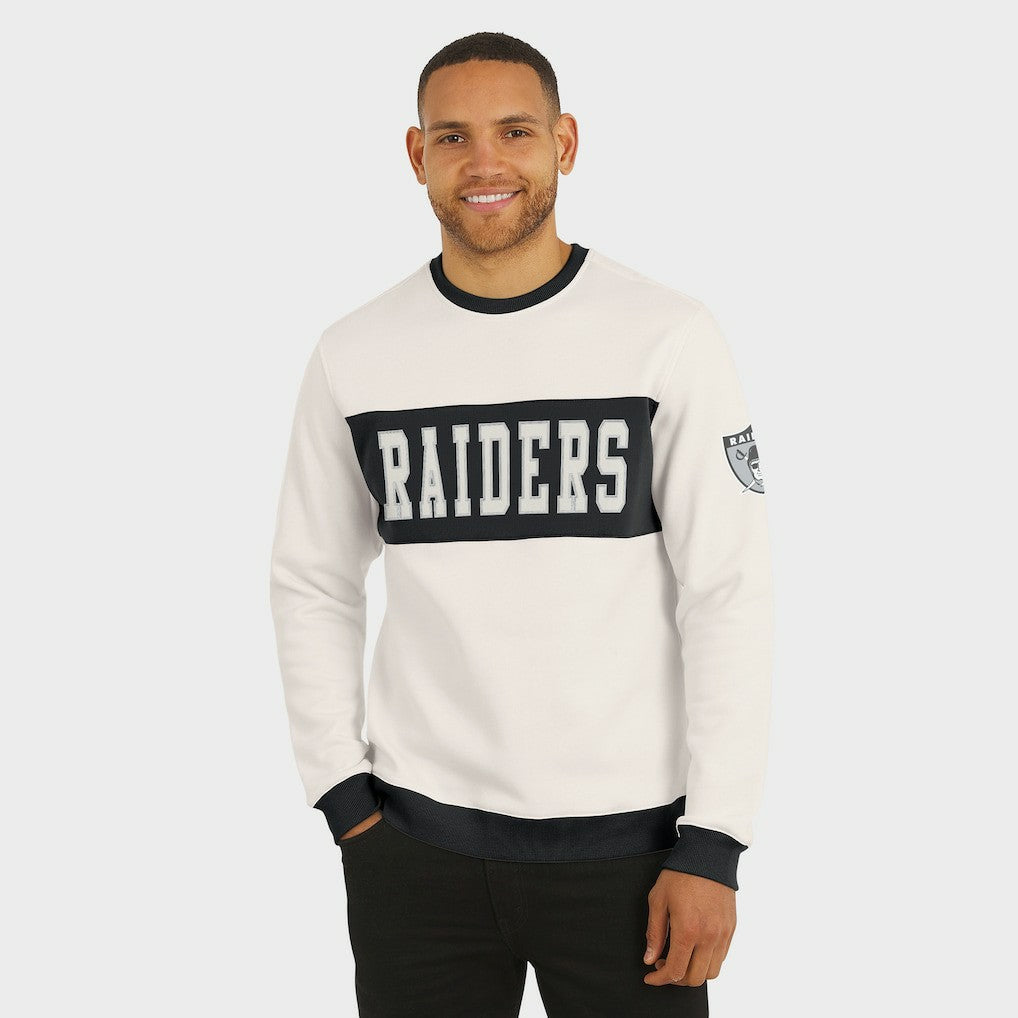 Las Vegas Raiders Darius Rucker Collection Colorblock Pullover Sweatshirt Cream | Fanatics