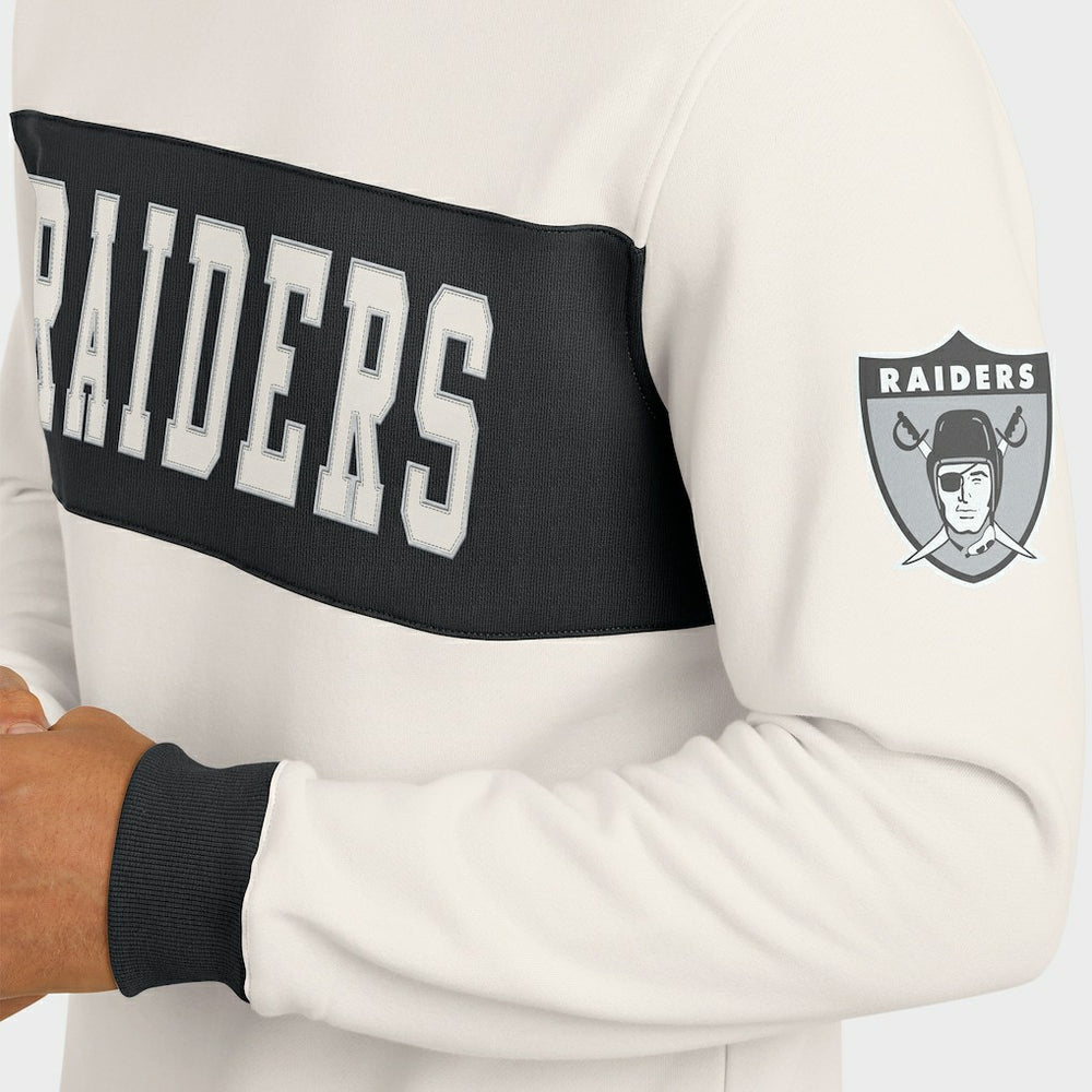 Las Vegas Raiders Darius Rucker Collection Colorblock Pullover Sweatshirt Cream | Fanatics