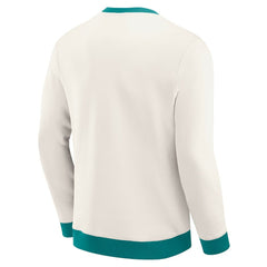 Miami Dolphins Darius Rucker Collection Colorblock Pullover Sweatshirt Cream | Fanatics