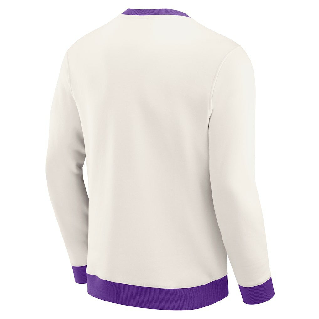 Minnesota Vikings Darius Rucker Collection Colorblock Pullover Sweatshirt Cream | Fanatics