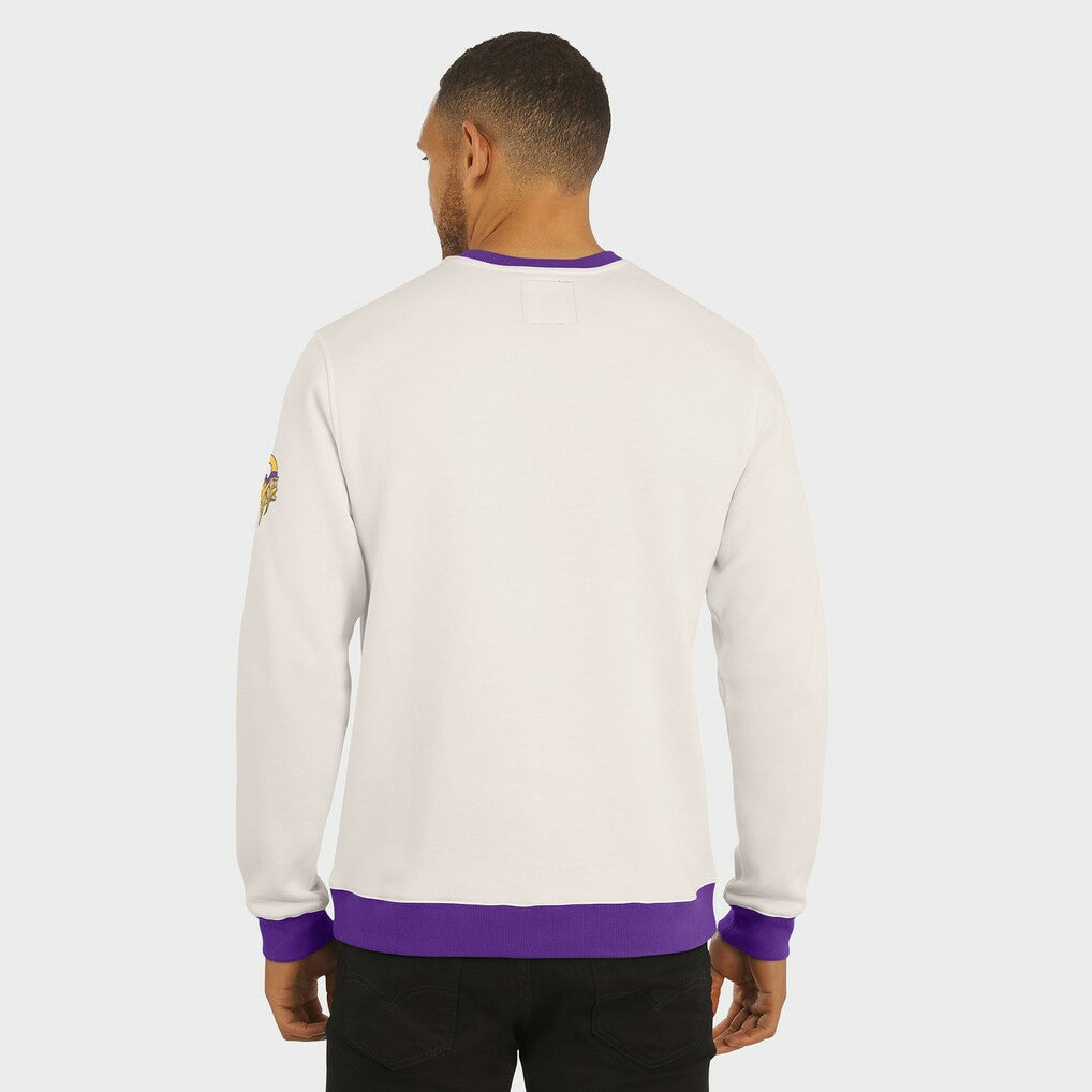 Minnesota Vikings Darius Rucker Collection Colorblock Pullover Sweatshirt Cream | Fanatics