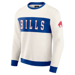Buffalo Bills Darius Rucker Collection Colorblock Pullover Sweatshirt Cream | Fanatics