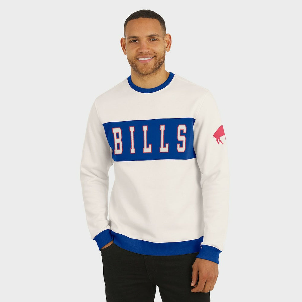 Buffalo Bills Darius Rucker Collection Colorblock Pullover Sweatshirt Cream | Fanatics