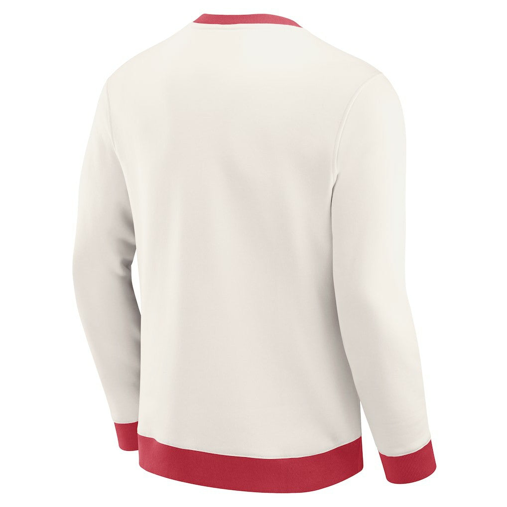 Arizona Cardinals Darius Rucker Collection Colorblock Pullover Sweatshirt Cream | Fanatics