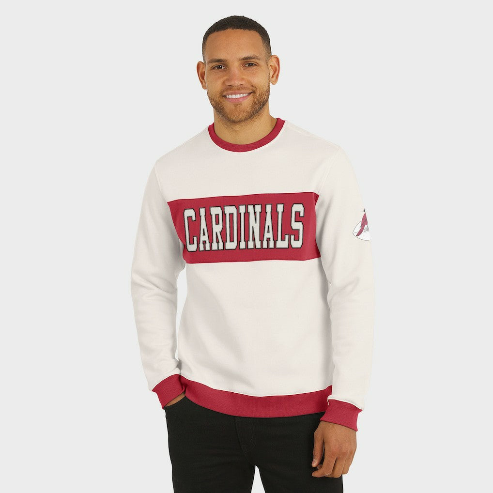 Arizona Cardinals Darius Rucker Collection Colorblock Pullover Sweatshirt Cream | Fanatics