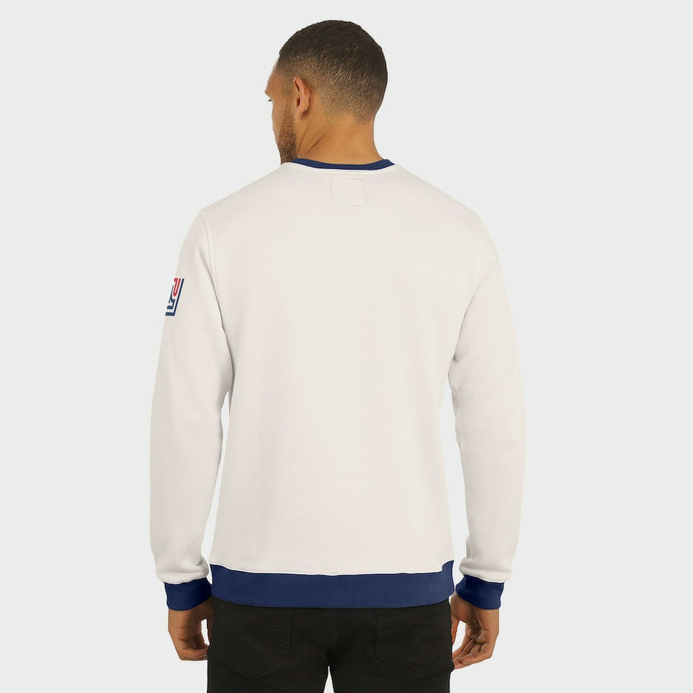 New York Giants Darius Rucker Collection Colorblock Pullover Sweatshirt Cream | Fanatics