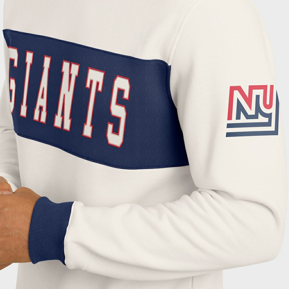 New York Giants Darius Rucker Collection Colorblock Pullover Sweatshirt Cream | Fanatics