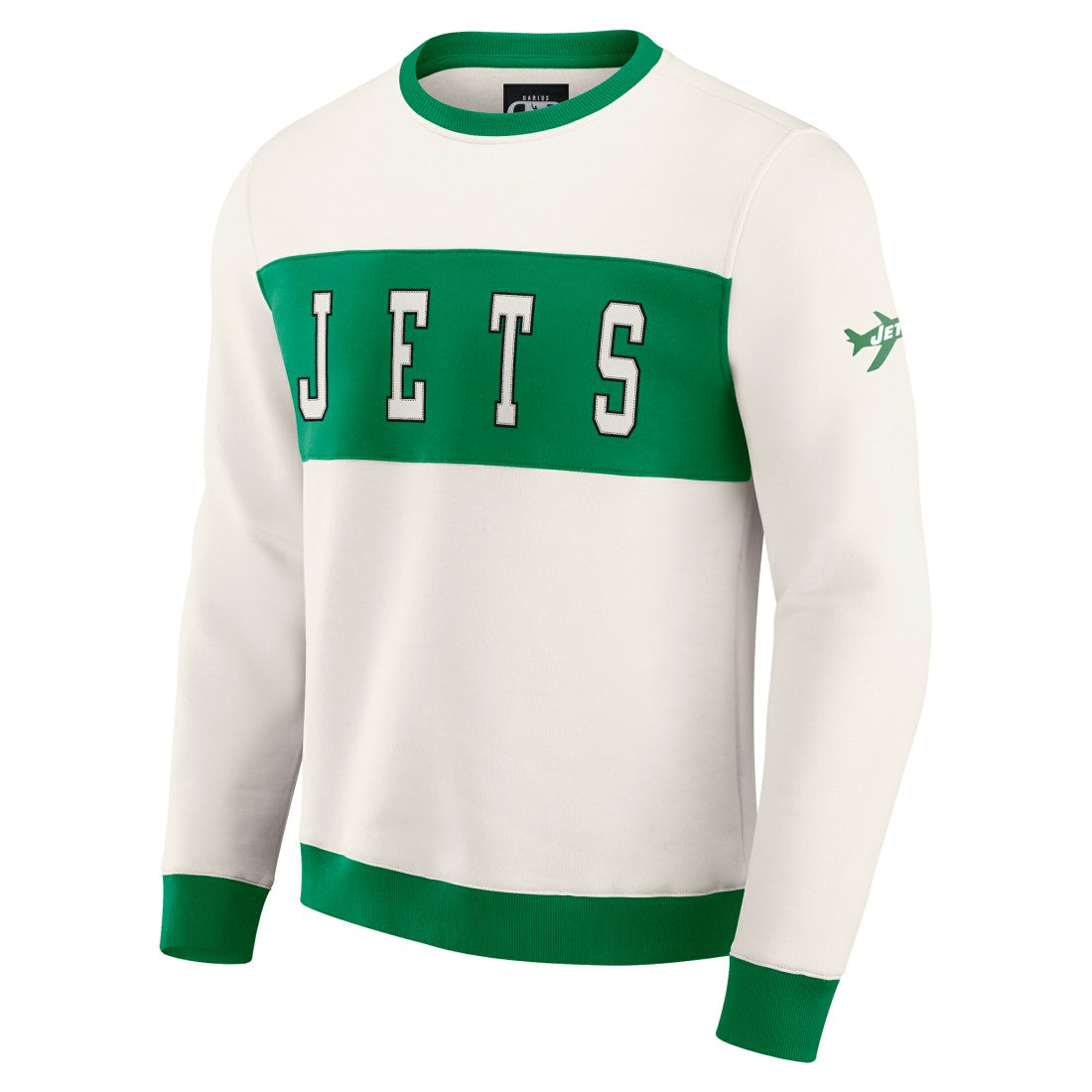 New York Jets Darius Rucker Collection Colorblock Pullover Sweatshirt Cream | Fanatics