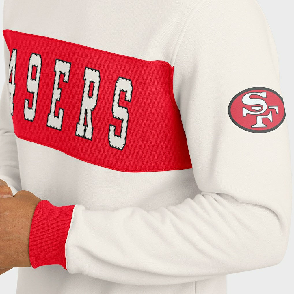 San Francisco 49ers Darius Rucker Collection Colorblock Pullover Sweatshirt Cream | Fanatics