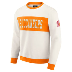 Tampa Bay Buccaneers Darius Rucker Collection Colorblock Pullover Sweatshirt Cream | Fanatics