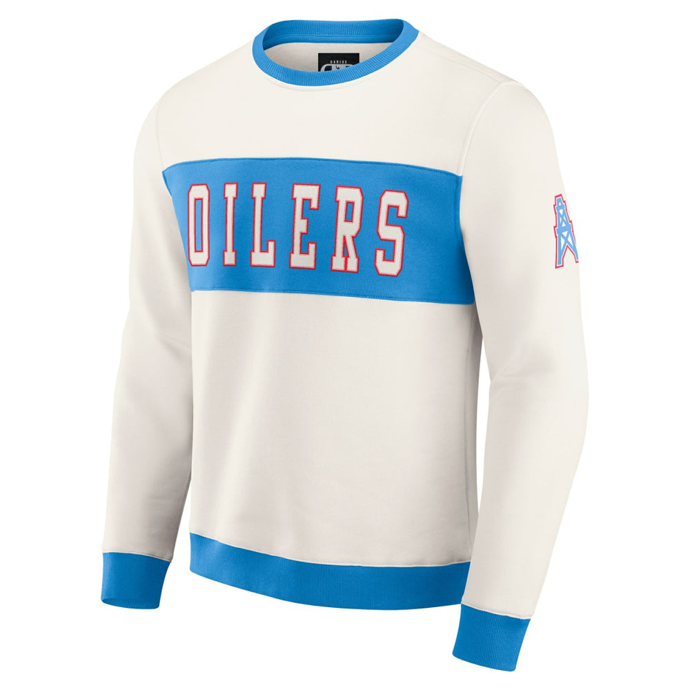 Tennessee Titans Darius Rucker Collection Colorblock Pullover Sweatshirt Cream | Fanatics