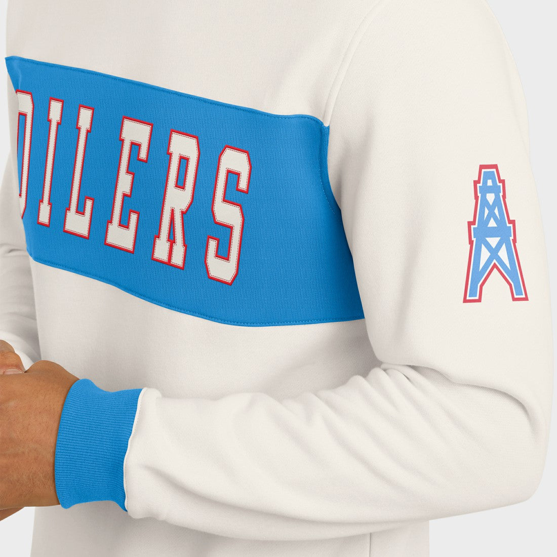Tennessee Titans Darius Rucker Collection Colorblock Pullover Sweatshirt Cream | Fanatics