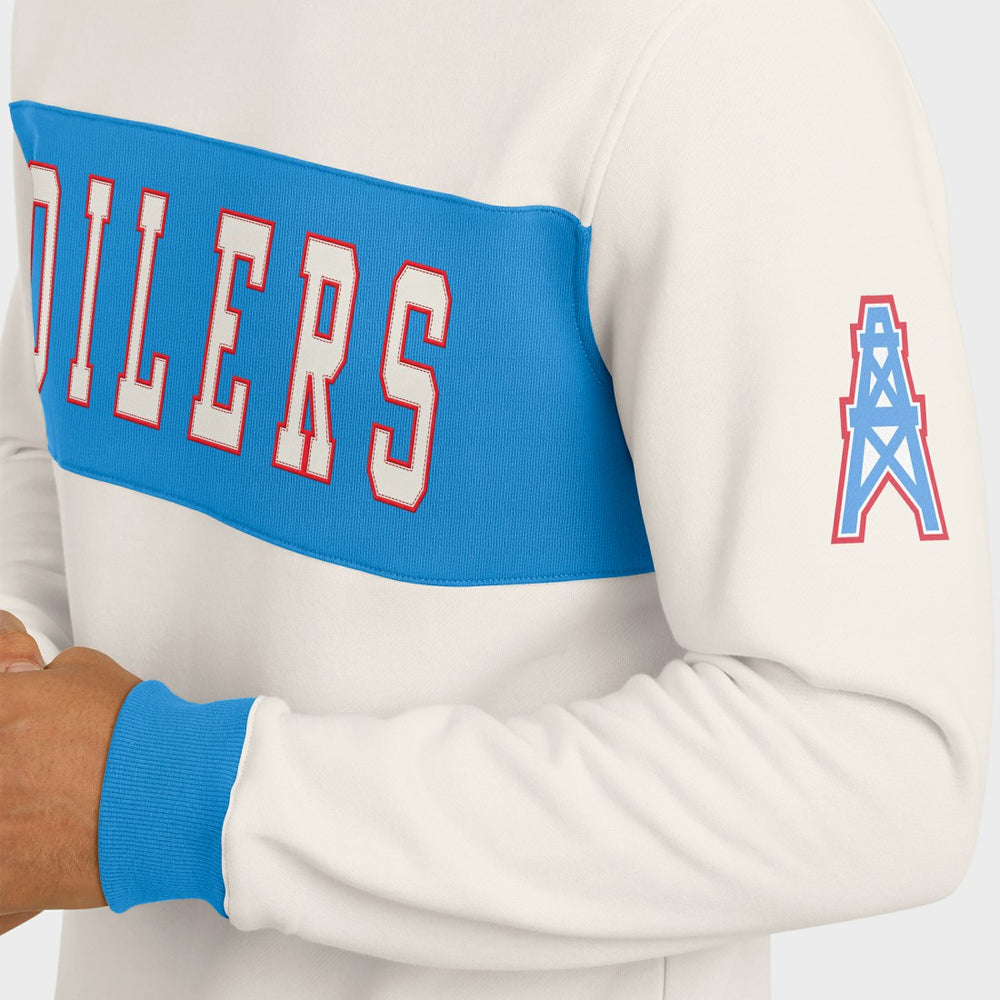 Tennessee Titans Darius Rucker Collection Colorblock Pullover Sweatshirt Cream | Fanatics