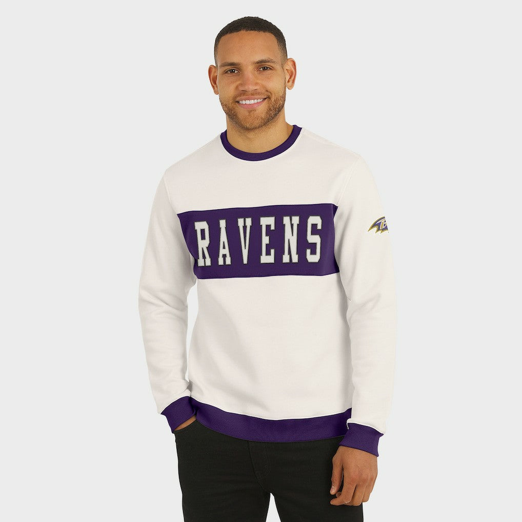 Baltimore Ravens Darius Rucker Collection Colorblock Pullover Sweatshirt Cream | Fanatics
