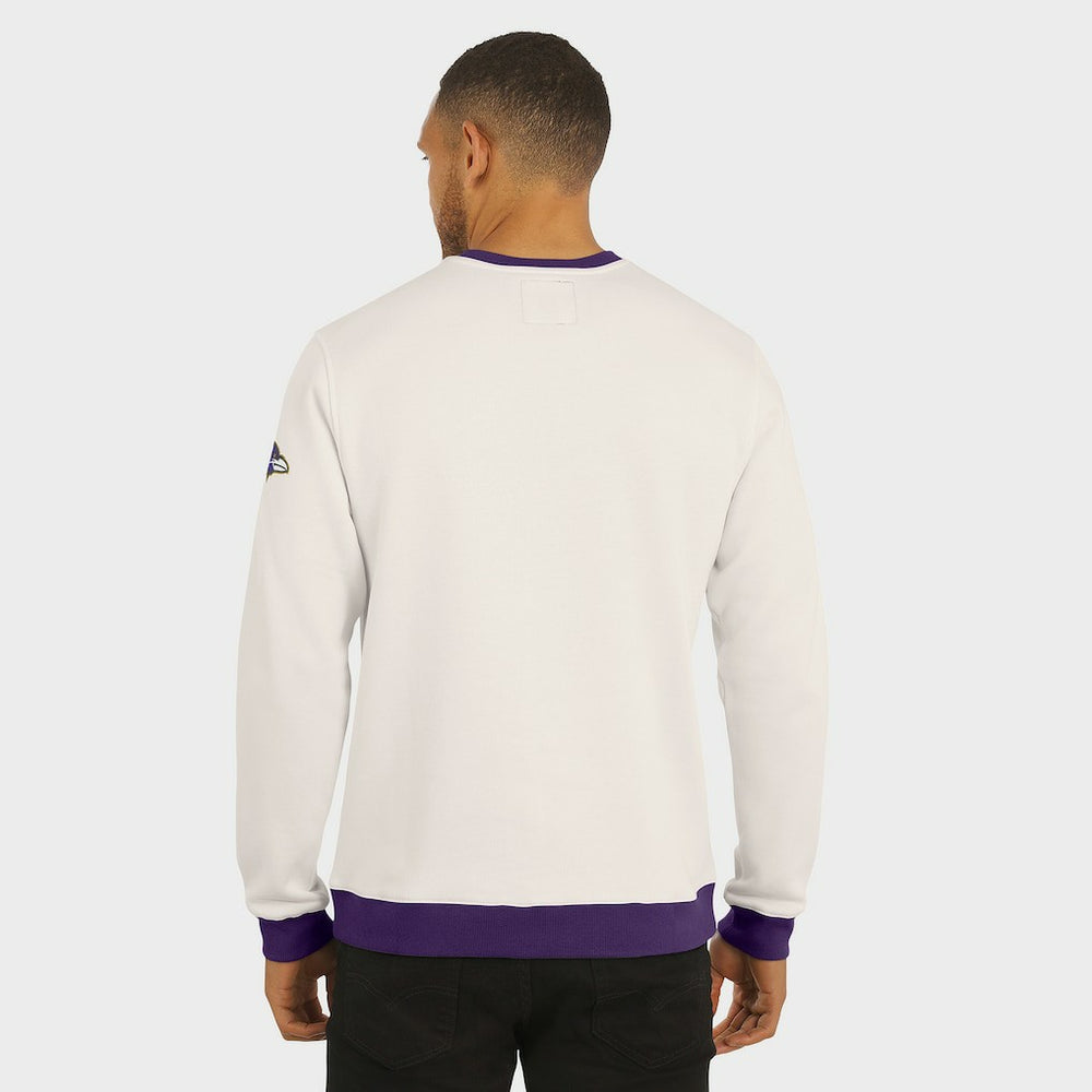 Baltimore Ravens Darius Rucker Collection Colorblock Pullover Sweatshirt Cream | Fanatics