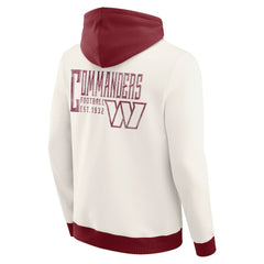 Washington Commanders Darius Rucker Collection Distressed Graphics Full-Zip Hoodie Cream | Fanatics