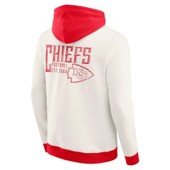 Kansas City Chiefs Darius Rucker Collection Distressed Graphics Full-Zip Hoodie Cream | Fanatics