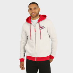 Kansas City Chiefs Darius Rucker Collection Distressed Graphics Full-Zip Hoodie Cream | Fanatics