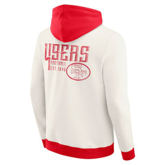 San Francisco 49ers Darius Rucker Collection Distressed Graphics Full-Zip Hoodie Cream | Fanatics