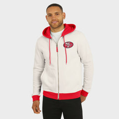San Francisco 49ers Darius Rucker Collection Distressed Graphics Full-Zip Hoodie Cream | Fanatics