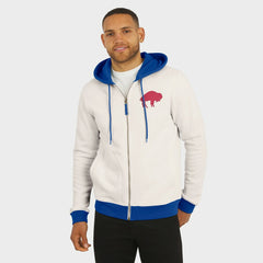 Buffalo Bills Darius Rucker Collection Distressed Graphics Full-Zip Hoodie Cream | Fanatics