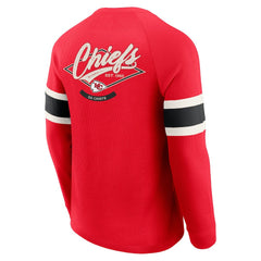 Kansas City Chiefs Darius Rucker Collection Waffle-Knit Raglan Long Sleeve Henley T-Shirt Red | Fanatics