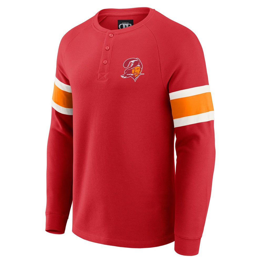 Tampa Bay Buccaneers Darius Rucker Collection Waffle-Knit Raglan Long Sleeve Henley T-Shirt Red | Fanatics