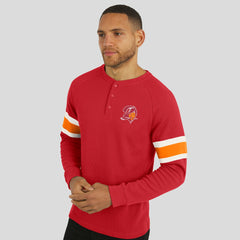 Tampa Bay Buccaneers Darius Rucker Collection Waffle-Knit Raglan Long Sleeve Henley T-Shirt Red | Fanatics