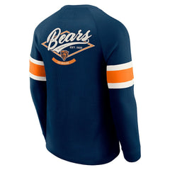 Chicago Bears Darius Rucker Collection Waffle-Knit Raglan Long Sleeve Henley T-Shirt Navy | Fanatics