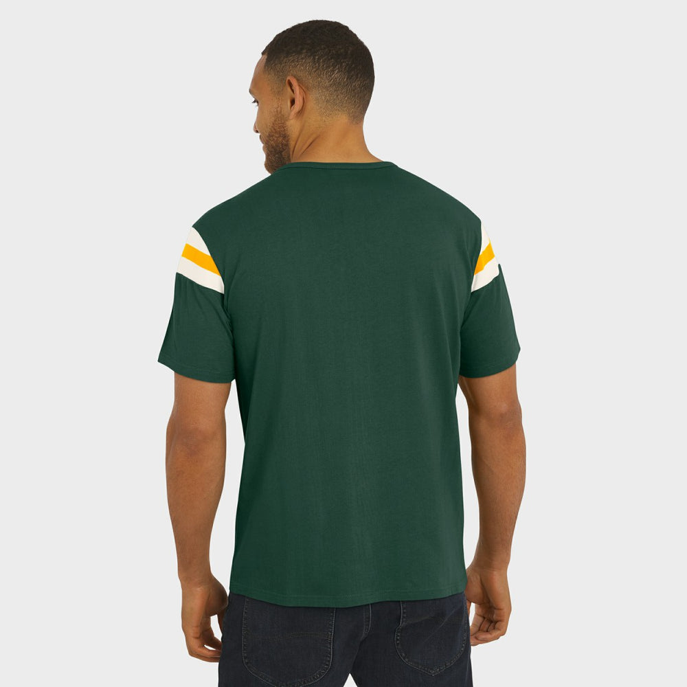 Green Bay Packers Darius Rucker Collection Football Stripe Sleeve T-Shirt Green | Fanatics